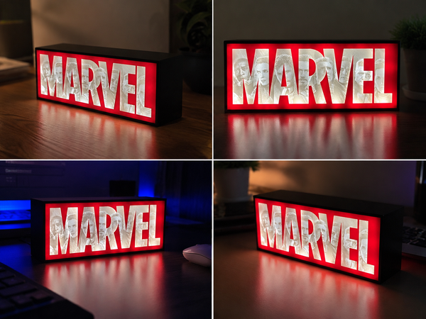 Marvel-Inspired LED Lightbox
